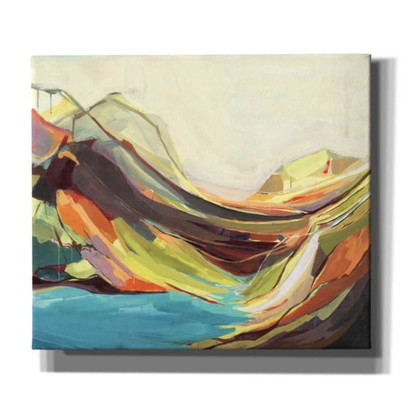 Epic Graffiti 'Mount Desert Isle' by Amanda Hawkins, Giclee Canvas Wall Art, 30"x26"