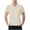 Beige(2025), variant on Yiliang Mens Classic Fit Performance Boldstriped Polo Shirt Botton Down Collared T Shirt Stretch Cozy Cotton Top