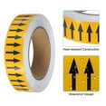 thumbnail image 3 of Directional Flow Arrow Tape 1-3/16"x65', Adhesive Pipe Identification Marking Stickers, Black on Yellow 2 pack, 3 of 5