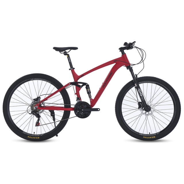 Rocatomic | Bicicleta Cruiser | Rodada 29 | 21 Velocidades | Doble Suspensión | Freno De Disco Hidráulico | (Rojo)