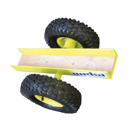 Weha Yellow 2 Wheel Install Slab Dolly 10" Pneumatic Tires 1100 lb