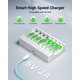 thumbnail image 2 of EBL Pilas recargables AA Ni-MH de 2800 mAh, paquete de 8, 2 of 9