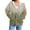 *Khaki, variant on No Boundarie Women's Ladies Printed Hooded Long Sleeve Top,Ladies Gradient Colored Jacket With Pocket,Loose Oversized Sweatshirts For Women,*Blue,Size L