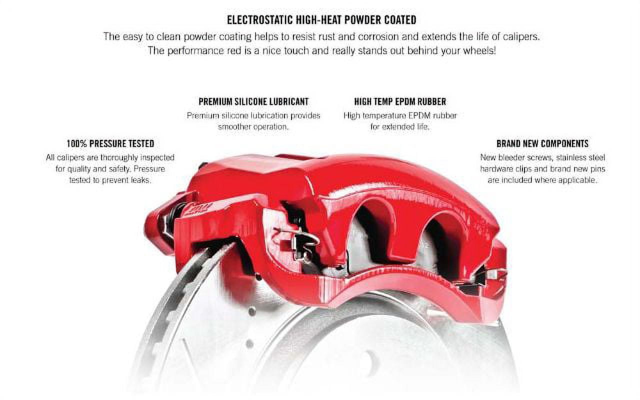 PowerStop Front Z23 Evolution Sport Brake Pad and Rotor Kit with Red Powder Coated Calipers Fits: ACURA HONDA Select Models KC7352