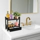 thumbnail image 5 of Organizador de baño Sorbus Bamboo con 2 niveles, estante negro, 5 of 8
