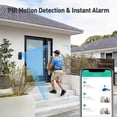 thumbnail image 3 of Wireless Doorbell Camera with Chime - No Subscription Needed, 2K HD Video, Human Motion Detection, Two-Way Audio, Battery-Powered Doorbell Camera with Night Vision, 3 of 10