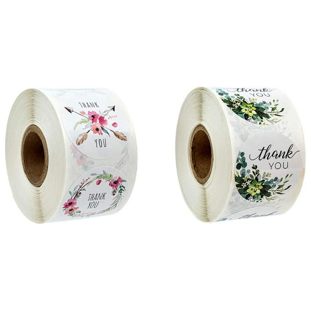 Pegatinas De Agradecimiento Calcomanías Para álbumes De Recortes Para Empaques Para Hornear Sunnimix gracias pegatinas