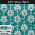 thumbnail image 5 of Vargottam Indoor/OutdoorTablecloth58x102 Inch RectangleTablecloth with Umbrella Hole and Zip- Waterproof PatioTableCloths- TableCovers for Backyard RectangularTable- Turquoise Blue2, 5 of 5