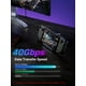 thumbnail image 5 of Adaptador USB C a USB JSAUX 180°, paquete de 2 unidades para Steam Deck, color negro, 5 of 7