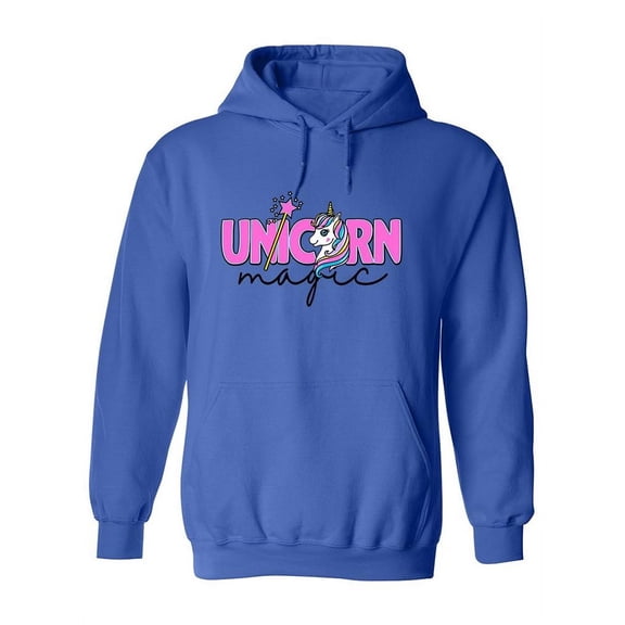 Unicorn Magic Slogan Hoodie Women -Image by Shutterstock, Female x-Large