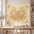 thumbnail image 5 of Botanical Wreath with Wildflowers on Parchment, Dreamy Vintage for Nature Lovers, Botanical Wall Art, Housewarming Gift, Tapestry Wall Hanging for Bedroom and Living Room, 5 of 7