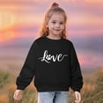 thumbnail image 2 of QIPOPIQ Chandails en Molleton Filles Manches Longues Chandail Col Rond Hauts Chemises Taille 3-14 Ans Vêtements Enfants Liquidation, 2 of 5