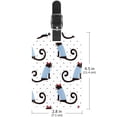 thumbnail image 6 of Square 2Pack PU Leather Cats Kitten Dots Cruise Luggage Tag with Privacy Cover and Name ID Tag for Travel Handbags Backpacks Luggage Tags, 6 of 6