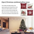 thumbnail image 3 of Monstrate Funda de almohada de Navidad de 4 piezas con cremallera para fiesta, funda de almohada de Navidad, decoración protectora, adorno para Kits de decoración para fiestas, 3 of 6