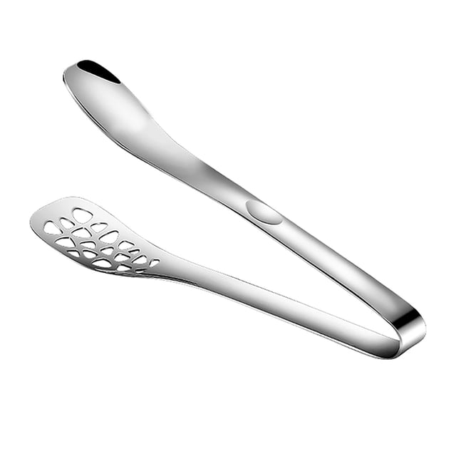 Fiudx Pinzas de Acero Inoxidable, Pinza Versátil para Alimentos, Pinza Duradera para Carne de Barbacoa, Diseño Antiadherente Resistente Al Calor, para Cocinar En Interiores y Exteriores, Herramienta
