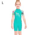 thumbnail image 2 of Buceo vela mojada traje chicas seco rápido stand traje de baño niños manga corta redondo cuello completo cuerpo traje de neopreno para surfear natación buceo verde l Scienceny OD003667-07, 2 of 7