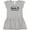 AC-Heather Grey, variant on From Santa Fe New Mexico in Black Distressed Text Girls Toddler Dress