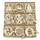 thumbnail image 2 of 12 unids/caja Vintage hueco Navidad colgantes de madera adorno de árbol de Navidad DIY artesanía de madera regalo para niños para el hogar decoraciones de fiesta de Navidad, 2 of 4