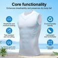 thumbnail image 6 of 3PCS Compression Shirt Men Quick Drying Feel The Power of Confidence Energy Strength Build a Toned Body,White Gray Black, 6 of 7
