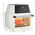 thumbnail image 3 of Costway 19 QT Multi-functional Air Fryer Oven Dehydrator Rotisserie w/Accessories White, 3 of 12