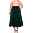 thumbnail image 3 of Women's Plus Size Solid Flare A Line Long Skirt Comfortable Casual Maxi Style, 3 of 6