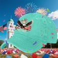 thumbnail image 3 of 250th Anniversary USA Hat, Printing Adjustable USA 250th Anniversary Hat, Patriotic Bald Eagle Baseball Cap J, 3 of 8