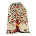 thumbnail image 4 of Árbol de la Vida Bolsa de regalo con cierre de cinta navideño para decoración de Navidad, 20 cm × 31 cm., 4 of 6