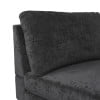 thumbnail image 2 of Noble House Indoor Fabric Upholstered Chaise Lounge, Black, Silver, 2 of 8