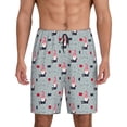 thumbnail image 1 of Balery Christmas Gnome 1 Pantalones cortos de pijama de punto de algodón para hombre con cinturilla y bolsillos-X-Large, 1 of 6