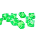 thumbnail image 4 of Dados poliédricos D10 Zulema 20 piezas Transparentes para juegos de mazmorras y dragones Verde y morado, 4 of 8