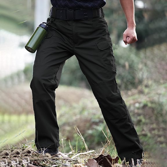 Men's Loose Fit Cargo Trousers Multi-Pocket Flexible Breathable Outdoor Daily