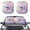 Blue Butterfly Cherry Blossom, variant on XYZCANDO Auto Sun Visor with Hummingbird Floral Pattern, Car Front Windshield Sun Shade for Suvs and Trucks, Fits Most Standard Sizes