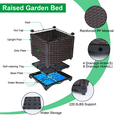 thumbnail image 3 of SDJPOI Raised Garden Bed Planter for Outdoor Plants, Plastic Planters Box, Elevated Garden Boxes Plant Pots of Garden Patio Balcony Deck to Planting Flowers Vegetables Tomato and Herbs, 3 of 8