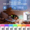 thumbnail image 4 of Brillar Mini aire acondicionado móvil para dormitorio, mini aire acondicionado móvil con bandeja de hielo, ventilador USB, hogar y oficina (blanco), 4 of 5