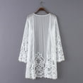 thumbnail image 5 of asdoklhq Coat for Women Clearance $2, Women Lace Shawl Solid Perspective Sunscreen Cardigan Cover Up Beachwear, 5 of 9