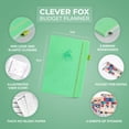 thumbnail image 2 of Planificador de gastos Budget Planner Clever Fox, tamaño A5, color verde menta, 2 of 6