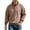 U03-Khaki#sweatshirt for men graphic, variant on UVEASISHA Oversized Henley Sweatshirts for Men Half Button Stand Up Collar Pullover Top Drop Shoulder Long Sleeve Fall Sweatshirt Solid Color Stylish Pullovers Beige M