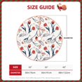 thumbnail image 2 of Rateoe Tulips Flowers Pattern Christmas Tree Skirt with Ties , Christmas Tree Decorations, Farmhouse Christmas Decor Xmas Holiday Decorations-30", 2 of 6