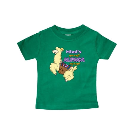 

Inktastic Cute Jumping Alpaca Mimi s You Say ALPACA my Bags Gift Baby Boy or Baby Girl T-Shirt
