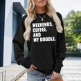 thumbnail image 2 of Yuhangmm Fashion Crewneck Casual Sweatshirt Long Sleeve Soft Comfortable Pullover Top for Everyday Wear and Outfits with Classic Style Black M, 2 of 4