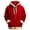 Red-1, variant on Hoodie Men Fuzzy Sherpa Solid Faux Fur Trim Hooded Sweatshirts Long Sleeve Zip Up Pullover Winter Warm Holiday Tops