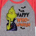 thumbnail image 3 of The Grinch - Grinch Happy Wholoween - Toddler & Youth Raglan Graphic T-Shirt, 3 of 6