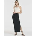 thumbnail image 5 of 3 Pack: Women's Ribbed High Waisted Maxi Skirt With Side Slit - Casual Long Pencil Skirt, 5 of 6