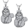 thumbnail image 1 of Cadenas con Dijes de Gatos CatNeck01 2Pzas British Longhair Plata Metal Cadena y Dije., 1 of 1