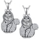 thumbnail image 1 of Cadenas con Dijes de Gatos CatNeck01 2Pzas British Longhair Plata Metal Cadena y Dije., 1 of 1