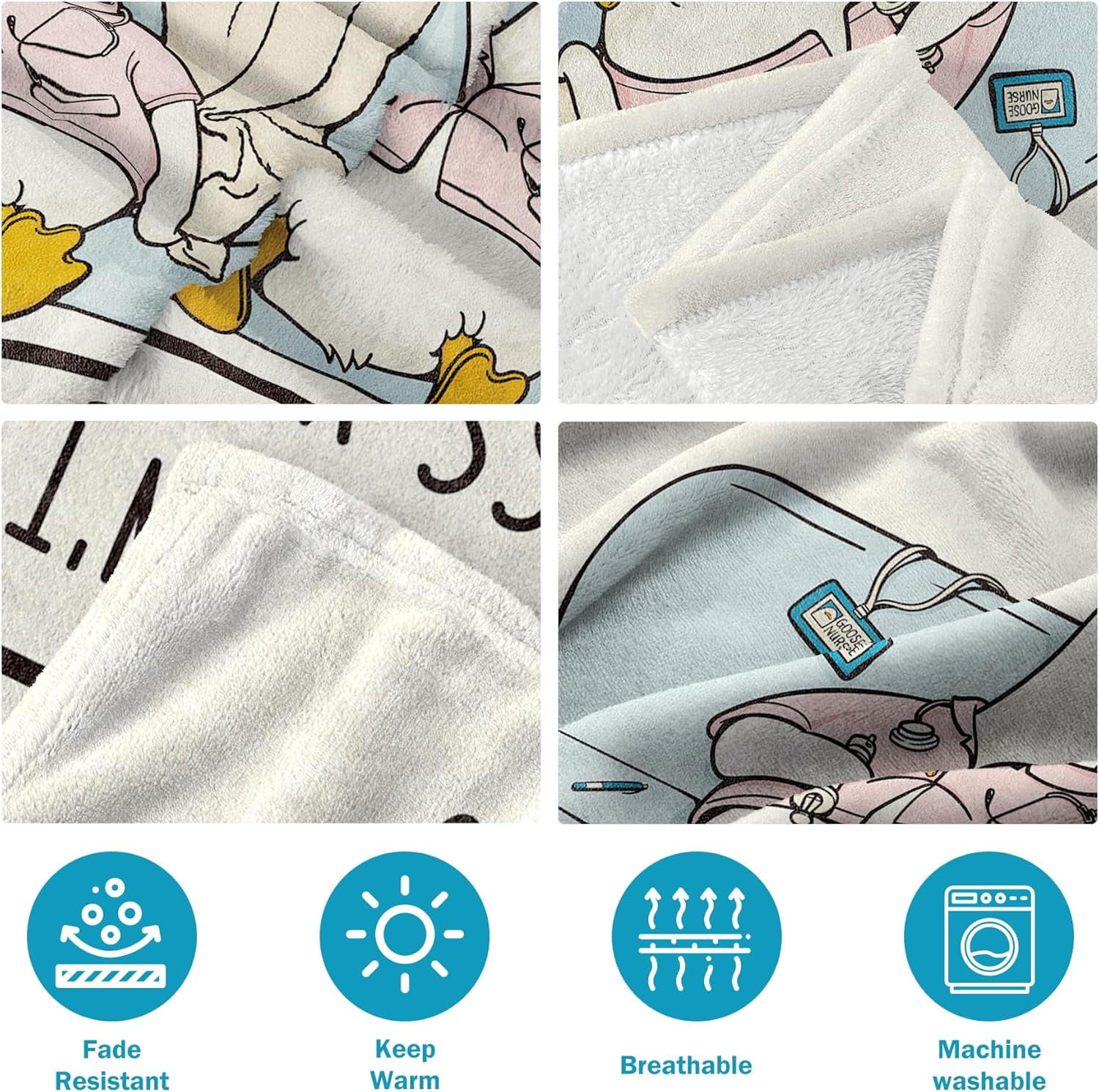 Nurse Gifts for Women/Men, Gifts for Nurses - Soft Nurse Blanket, Nurse Appreciation Graduation Week Gifts, LPN RN Gifts for Nurses Flannel Throw Blanket
