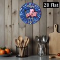 thumbnail image 5 of 1pc Happy 4th of july 8x8in Round Shaped Aluminum Sign, 8x8 inch Wall Art Metal Sign Wall Decorative Sign & Plaque, 5 of 6