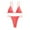 Red, variant on FcBaudy Womens Swimsuits Two Piece Swimsuit for Women Bathing Suit for Women Women's Swimsuit Sexy High Waist Lace Up Bikini Swimsuit Color Backless Split Steel Swimsuit Suit Women Swimsuit