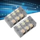 thumbnail image 4 of Tira De Bloque De Terminales, Cableado Fácil 600V 60A Bloque De Terminales Resistencia A Altas Temperaturas Cubierta Transparente Para El Hogar, 4 of 8