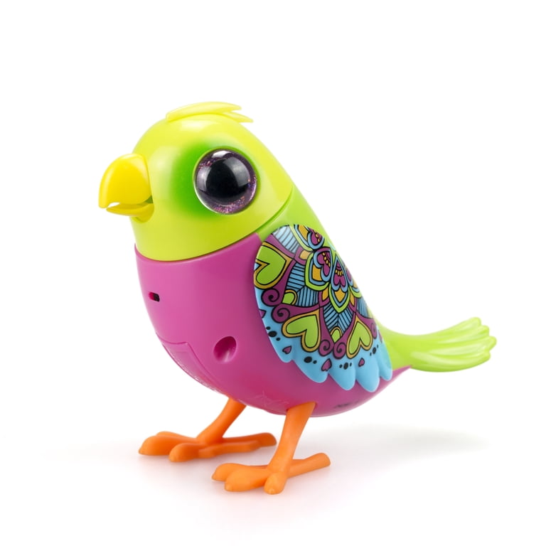 【希少】伊藤利江 BIRDS' WORDS 鳥の小箱 Låda Fågel Silverlit Digibirds Love Bird, 10 x 4 x 9 cm, Pink, Multi-Colored